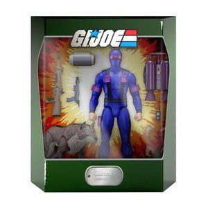 NEW!  G.I. Joe Ultimates Snake Eyes 7-Inch Action Figure with Timber